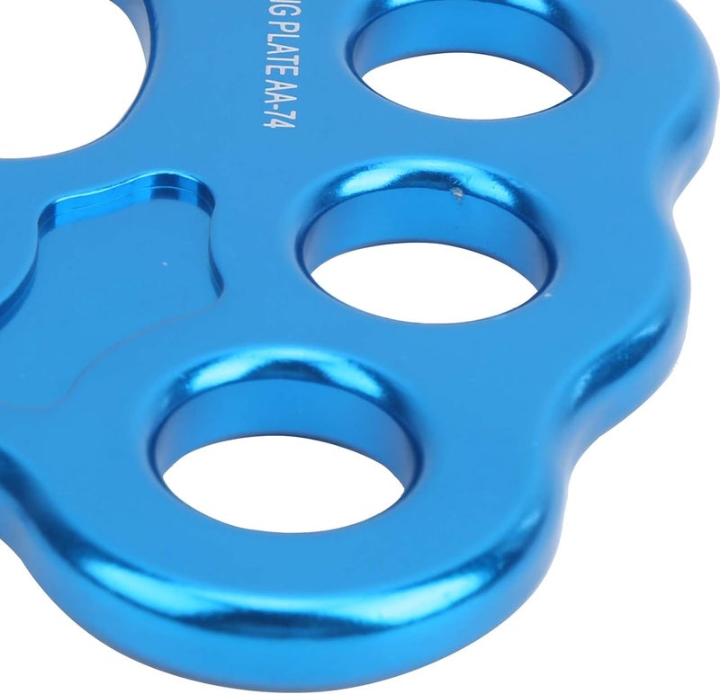 CHICIRIS High Strength Rigging Plate, 45KN Load Capacity, 8-Hole Design, Lightweight Aluminum Alloy Split Connector for Climbing, Mountaineering, Camping, and Ropework Training - Image 2